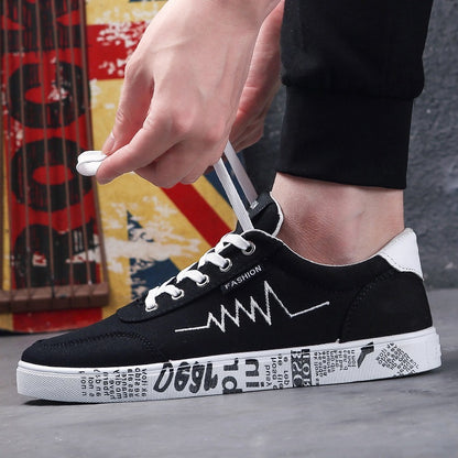 Men's canvas shoes sports casual men's shoes flat shoes men