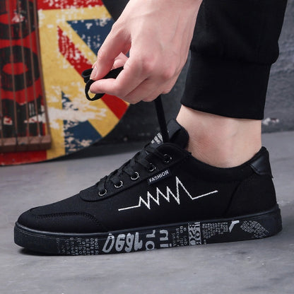 Men's canvas shoes sports casual men's shoes flat shoes men